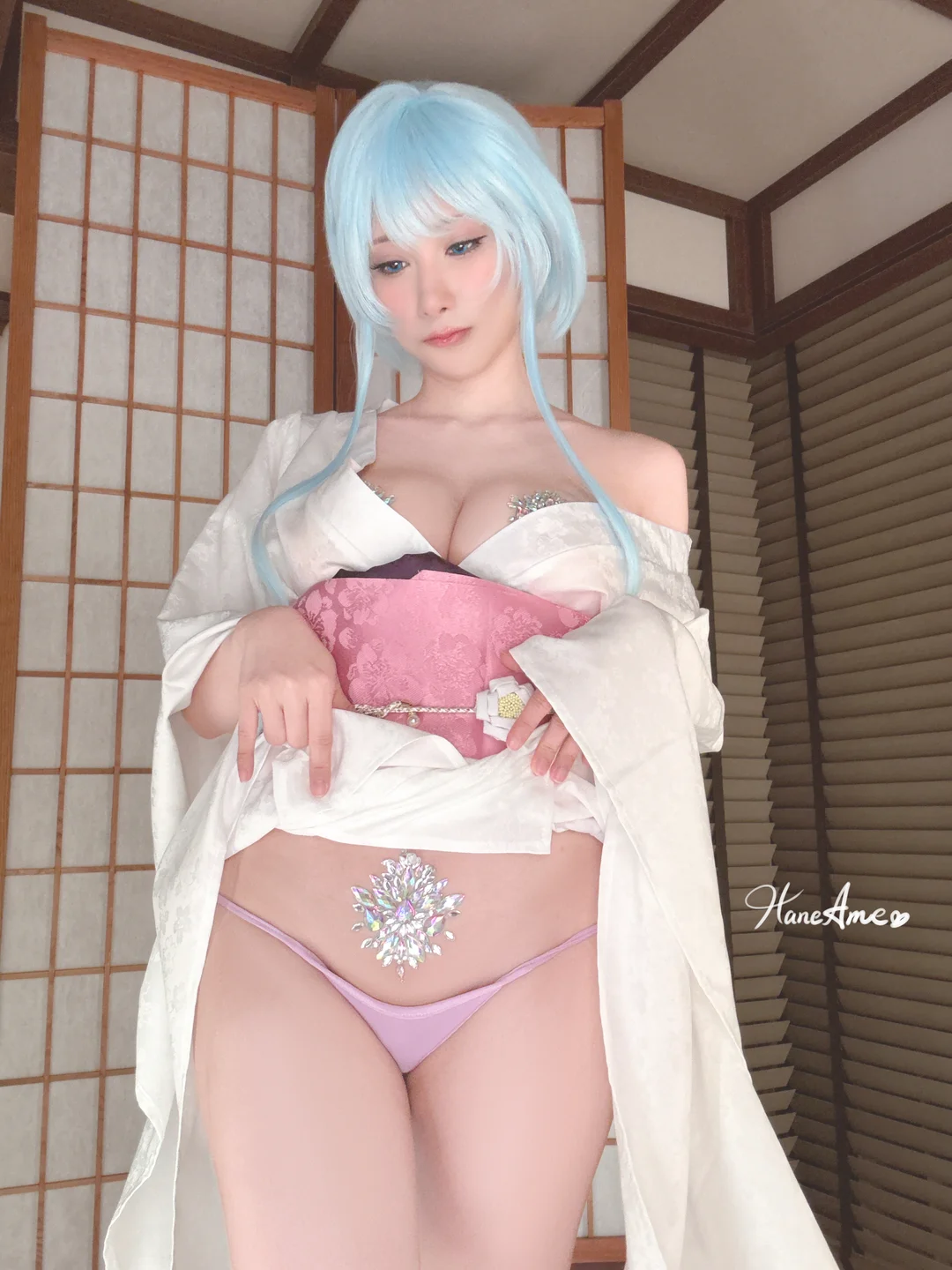 雨波_HaneAme - 地狱老师·雪女 [39P,5V-416MB] SELF_Y (15).webp